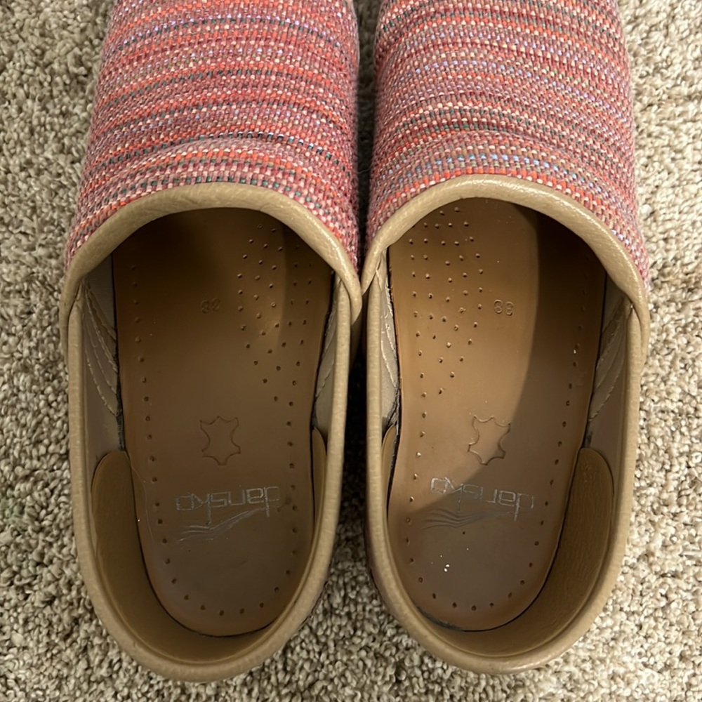 Dansko Multicolored Clogs Size 38 - image 5